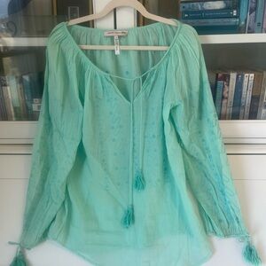 Nanette Lepore embroidered peasant blouse